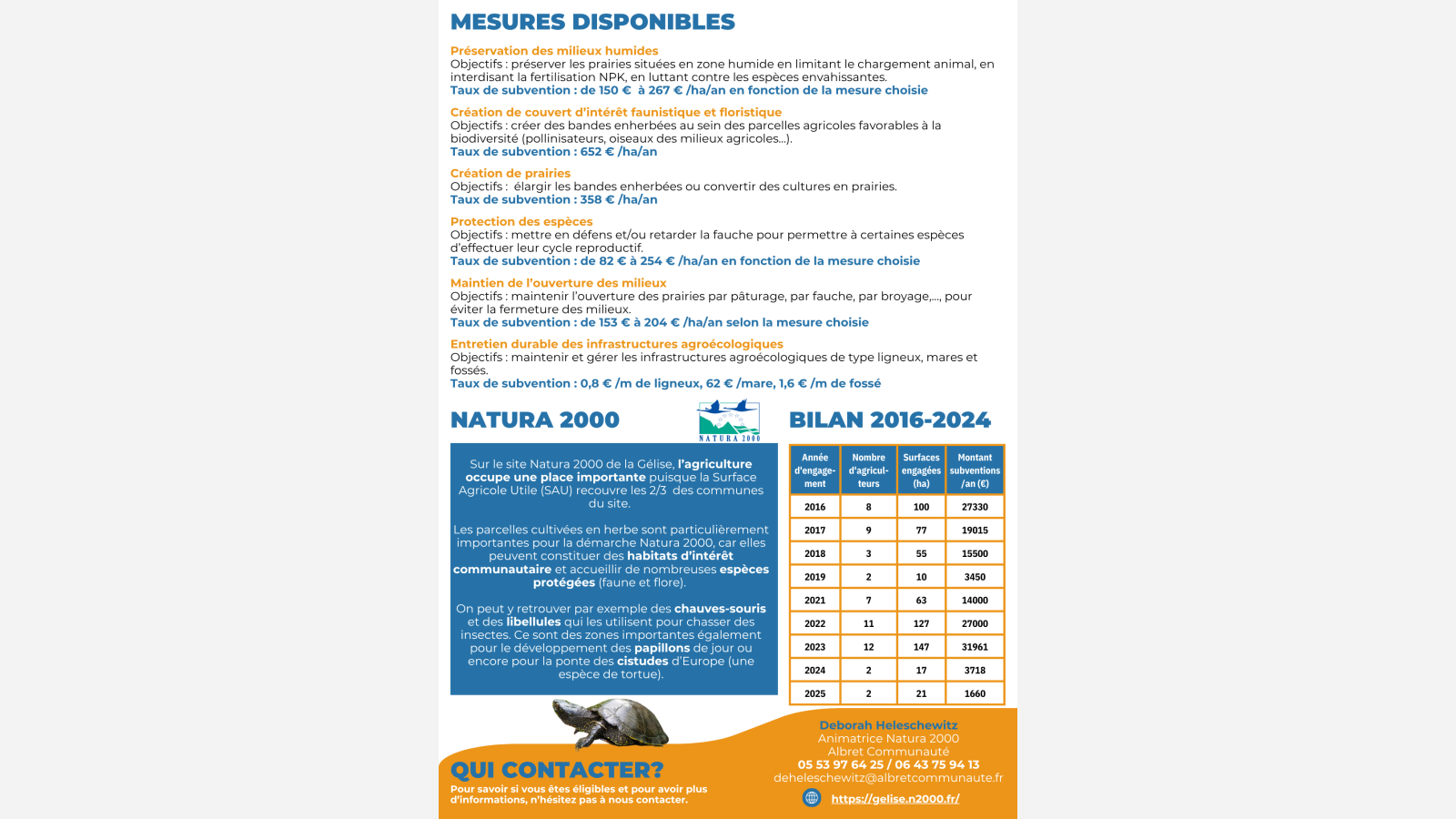 Plaquette présentant les MAEC